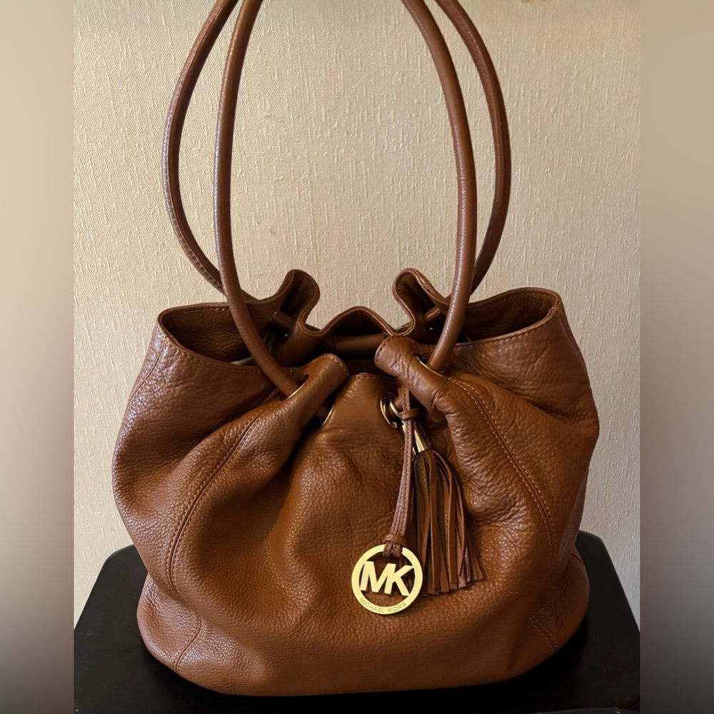 Michael Kors Leather Ring Tote Handbag